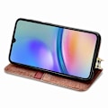 Pikkukuva 3 / 5: Samsung Galaxy A05s 4G Nahkakotelo, kohokuvioitu vinoneliökuvio, lompakkokotelo [HK] Style F Multicolor