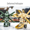 Miniatyrbilde 2 av 5: Gutter Transformator Lekebil Tank Kjøretøy Transformers Barn Robot Barn Bursdagsgave[HK] Desert yellow Helicopter