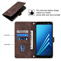 Pikkukuva 3 / 5: Nahkakotelo Samsung Galaxy A8+ 2018:lle [HK] Brown