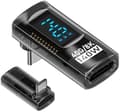 Miniatyrbillede 1 af 5: 2 stk. Type C-adapter, USB-C han til hun-adapter, 140W Type C-adapter, USB-C-adapter med 8K digitalt display, 40 Gbps Type C-stik [HK] Dark Grey Colour