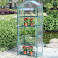 Miniatyrbild 4 av 5: JIKAIX Växthusöverdrag Transparent Enkel Montering PVC Rullgardinsdesign Växthusväxtskydd för Trädgård[HK] Dual Layer
