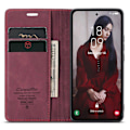 Miniatyrbillede 2 af 5: CASEME 013 Serie Til Samsung Galaxy A55 5G Etui PU Læder Stand View Business Telefon Cover[HK] Style C Multicolor