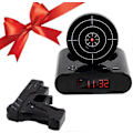 Miniatyrbild 1 av 5: Måltavla Väckarklocka, Kreativ Pistolskytte Väckarklocka Personlig 12-timmars Digital Display för Tunga Sovare, Nyhetspresent för Pojkar Flickor[HK]
