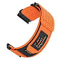 Miniatyrbilde 3 av 5: For Garmin Tactix 7 Pro/ Fenix 7X/ 6X Pro/ 5X Plus Klokkereim 26mm Nylon Armbånd[HK] Orange
