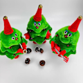 Miniatyrbillede 2 af 3: Elektrisk juletræ plyslegetøj juletræ synger og danser lysende juletræ[HK] Empty-handed Christmas tree