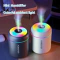 Miniatyrbillede 2 af 2: Bærbar Mini Luftfugter USB Elektrisk Aroma Diffuser Æterisk Olie Renser Aromaterapi Tåge Maker Lys til Bil Hjem[HK] Black