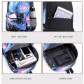 Miniatyrbilde 4 av 4: Lilo Stitch Ryggsekk Tredelt Sett Skolesekk[HK] Starry grey 1