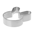 Miniatyrbilde 4 av 5: Påskehare Kanin Hode Rustfritt Stål Kakeform Kake Baking Sjokolade[HK] Silver