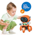 Miniatyrbilde 2 av 5: RC Robot Lekevarer Elektronisk Gående Intelligent Dans Lys Musikk Blekksprut [HK] PINK