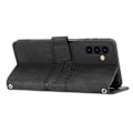 Miniatyrbild 5 av 5: Präglat Läderfodral För Samsung Galaxy A34 5G[HK] Black