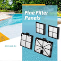 Miniatyrbillede 2 af 5: 9991468-R4 Poolrensere Filter til Dolphin Premier S50, S100, Active 10 Active 15 Robotisk Udskiftning Ultra Fint Filter[HK] BlackWhite