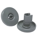 Miniatyrbillede 3 af 5: 8 stk. Opvaskemaskine Kurv Hjul Kompatibel Aeg Favorit Privileg Zanussi Opvaskemaskine Reservedele Tilbehør[HkkK] gray