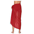 Pikkukuva 2 / 4: Rantahame Sarong Pareo Bikini Wrap Hame Peite Uimapuku [HK] Red