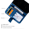 Miniatyrbild 5 av 5: Plånboksfodral i Läder med Skin-touch Textur för iPhone 12 mini [HK] Style A Multicolor