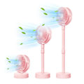 Pikkukuva 4 / 5: Kannettava jalustatuuletin - kokoontaitettava seisomatuuletin [HK] Pink