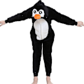 Miniatyrbild 2 av 5: Barn Unisex Super Soft Fleece Pingvin Onesie Nw1[HK] 11-12 Years