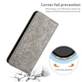 Pikkukuva 5 / 5: Samsung Galaxy A31 -kotelo, PU-nahkainen läppäkotelo magneettisella sulkimella, lompakkokorttipaikat ja jalustakotelo [HK] Samsung Galaxy A31 Gray
