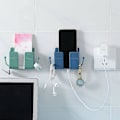 Miniatyrbild 4 av 4: 5 st fjärrkontroll mobiltelefon plugg väggfäste, väggmonterad mobiltelefonhållare för sovrum[HK] Multicolor