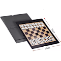 Miniatyrbild 3 av 4: Hopfällbart magnetiskt schackset, Lmell Mini Pocket Student Fun Chess, Lmell Wallet Appearance Gift[HK]