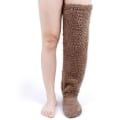 Pikkukuva 3 / 5: 1/2 polyester lämmin ja mukava yli polven ulottuvat pörröiset pitkät sukat brown[HK] brown 1Set
