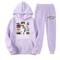 Pikkukuva 1 / 2: Taylor Swift The Eras Tour Hupullinen Urheilupuku Kaksi Osainen Asu Swiftie Pitkähihainen Pusero Hupparit + Verryttelyhousut Housut Setti[HK] Purple M