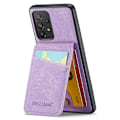 Miniatyrbillede 2 af 5: FIERRE SHANN Etui med kortlommer til Samsung Galaxy A23 4G / A23 5G (Global Version) - Lilla[HK]