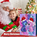 Miniatyrbilde 2 av 5: Anime Stitch Jul Adventskalender Kompatibel for Barn 24 Dagers Julnedtelling 24 St Tecknede Leksaker Pynt A Set