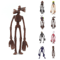 Miniatyrbillede 3 af 4: 8 stk./sæt Siren Head Actionfigur Legetøj Horror Model Dukke Kage Topper Desktop Ornament Fest Dekoration[HK]