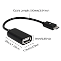 Miniatyrbillede 4 af 5: OTG Adapter Micro USB Kabler OTG USB Kabel Micro USB Til USB For[HK] A05