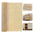 Miniatyrbillede 2 af 5: 16-tommer bredt naturligt rattanflet 40-tommer langt (3,3 fod) rattanflet ruller til møbler, stole, skabe, lofter [HK] Wood Color