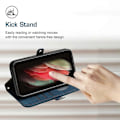 Miniatyrbillede 4 af 5: Etui til Samsung Galaxy A53 5G Premium Blødt PU Læder Flip Folio Wallet Støtteben Beskyttende Kompatibel med Samsung Galaxy A53 5G Cover[HK] Blue