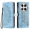 Pikkukuva 1 / 5: Lompakkokotelo Xiaomi Redmi Note 14 Pro 5G 14 Pro 5G Poco X7 5G nahkainen puhelinkuori Skin Feel Totem[HK] Multicolor Lake Blue