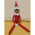 Miniatyrbilde 2 av 3: Nissedukke Julepynt Barn Gave Overraskelse Plysj Leke Jul Rein Nisser Rosa Rød Farger_ai[HK] Brown face boy