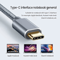 Miniatyrbillede 5 af 5: USB C til USB B 2.0 Printerkabel Flettet Printer Scanner til Epson HP Canon Brother MacBook Pro Samsung MIDI Controller Kabel[HK] 0.5m