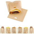 Miniatyrbillede 1 af 5: 10 stk. Genanvendelige Non-stick Sandwich Toaster Poser Vaskbare Varmebestandige Sandwich Pose Lommer[HK]