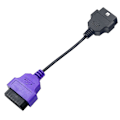 Pikkukuva 3 / 4: Uusin 1kpl Fiat Ecu Scan -sovitinliitin 16pin OBD2 16pin -kaapeli OBD-kaapeli Fiat Alfa Romeolle 6 väriä korkealla laadulla[HK] Red