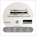 Miniatyrbild 4 av 5: 2-pack Jacquard Barstolsöverdrag, Stretch Rund Stol Sittöverdrag, 32-40cm Stolsöverdrag [HK] style3939