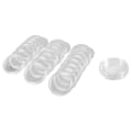 Miniatyrbillede 1 af 4: 110 stk Små Runde Transparente Plastikmøntkapsler Æske, 10 stk 22mm & 100 stk 21mm[HkkK]