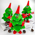 Miniatyrbillede 1 af 3: Elektrisk juletræ plyslegetøj juletræ synger og danser lysende juletræ[HK] Empty-handed Christmas tree