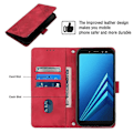 Miniatyrbillede 3 af 5: Læder Etui Til Samsung Galaxy A8+ 2018[HK] Red