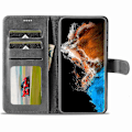 Miniatyrbillede 2 af 5: LC.IMEEKE Til Samsung Galaxy S24 Cover Anti-drop Læder Wallet Telefon Cover[HK] Grey
