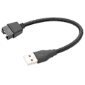 Miniatyrbillede 1 af 5: Mainboard Internt Dataforlængerkabel Forbinder USB A-enheder til 9-Pin USB Han[HK]