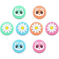 Miniatyrbild 1 av 5: Tumgrepp för Nintendo Switch & Lite Tvättbjörn Blomma 8-pack Söt Design Mjukt Silikonskydd Joystick-grepp Kompatibla med Switch Joy-Co[HK]