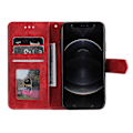 Pikkukuva 2 / 5: Motorola Edge 50 Pro 5G -kotelo, nahkainen suojakotelo [HK] Red