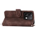 Pikkukuva 2 / 5: Xiaomi Redmi Note 13 5G/Note 13 5G (Kiina) Nahkainen puhelinkotelo 2 hihnalla[HK] Brown