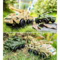 Pikkukuva 4 / 5: Pojat Transformer Lelut Tankki Ajoneuvo Muuntajat Lapset Robot Lapset Syntymäpäivälahja[HK] Green Armored Car