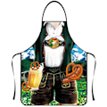Miniatyrbild 1 av 4: HK Oktoberfest Förkläde, Oktoberfest Fest Tyska Leggings Med Justerbar Spets-up Rep Kokning Trädgårdsarbete Bbq Bakning Förkläde 1