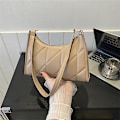 Miniatyrbild 1 av 5: \"PU Läder Rutig Quiltad Dam Axelväska Casual Crossbody Väska Hobo Handväska\"[HK] 1 Pcs Green