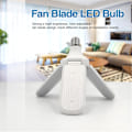 Miniatyrbild 1 av 5: 60W/45W Fläktblad LED-lampa 4/3 LED-huvuden Vikbar Garage Takbelysning[HkkK] 45W 3 Blades