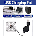 Pikkukuva 2 / 5: Mini Matkapuhelimen Jäähdytystuuletin Magneettinen Puhelimen Jäähdytin USB-Lataus Jäähdytys Artefakti Matkapuhelimen Jäähdytintarvikkeet [HK] A